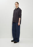 Typewriter Cotton Shirt — Charcoal