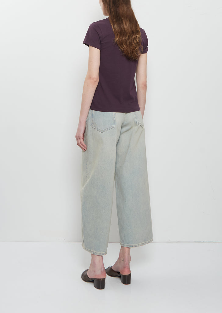 Mini Boy Cotton Tee — Deep Purple