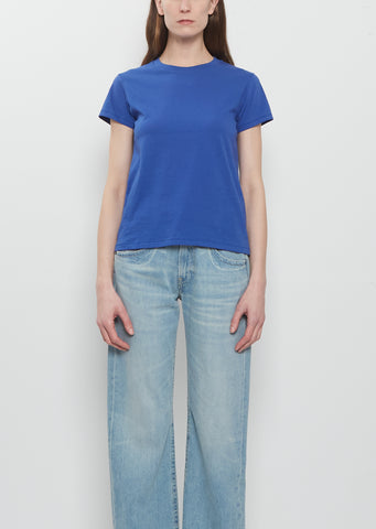 Mini Boy Cotton Tee — Electric Blue