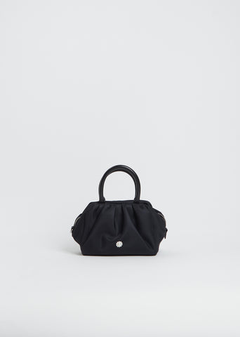 Mini Gathered Top Handle Bag