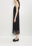 Brocade Lace Trim Slip Dress