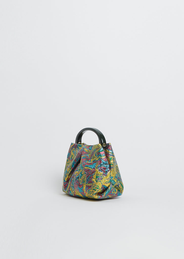 Folded Crisp Jacquard Bag
