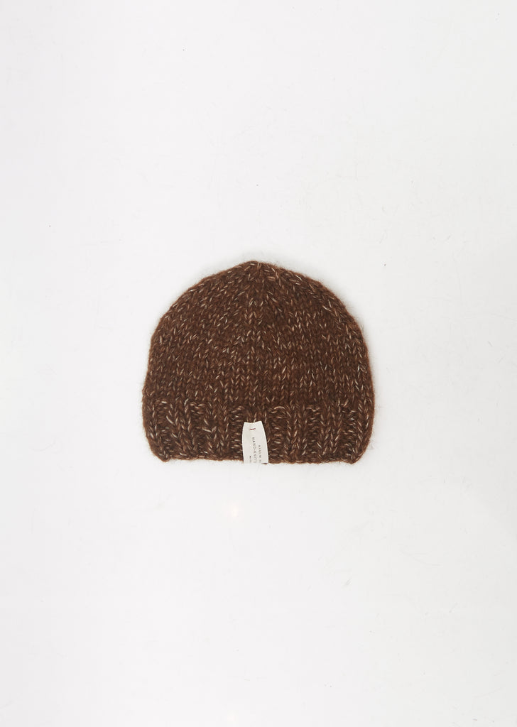 Handknit Echo Hat — Coffee