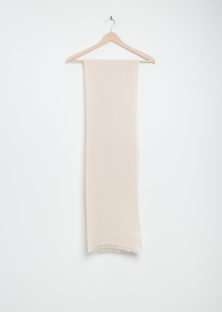 Samba Solid Linen Shawl — Moonbeam