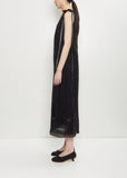 Sheer Tulle Satin Bows Dress