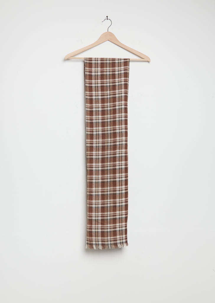 Monsoon Plaid Linen Cotton Stole