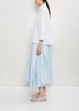 Cotton Embellished Cropped Shirt — White