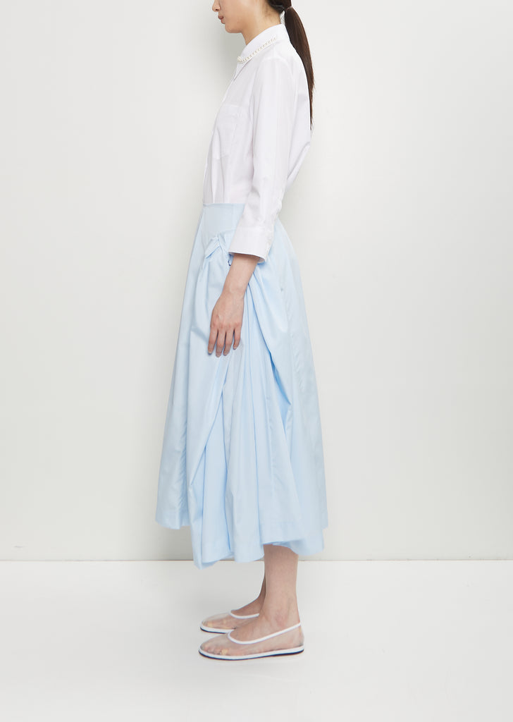 Cotton Bow Hip Detail Skirt