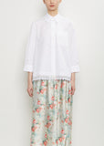 Cotton Ribbon Trim Shirt