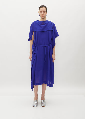 Square Over Wool Dress