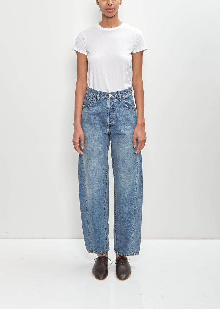 Twist Seam Vintage Denim Jeans — Indigo