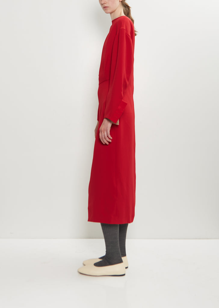Crepe Cady Fitted Dress