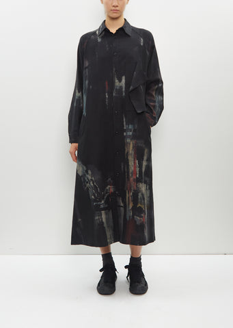 O-Irregular Shirt Dress