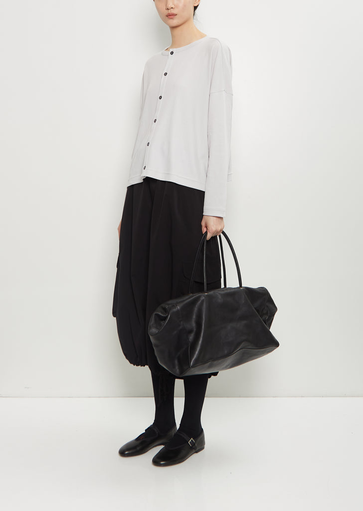 Matte Shoulder Bag — Black