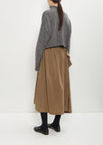 Wool Design Knit Cropped Pullover