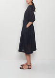 Sitoa Embroidered Linen Dress