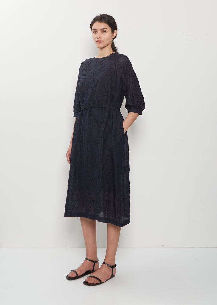 Sitoa Embroidered Linen Dress