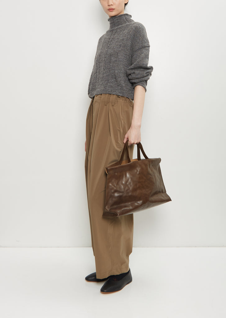 Shopper Bag, Midi — Olive