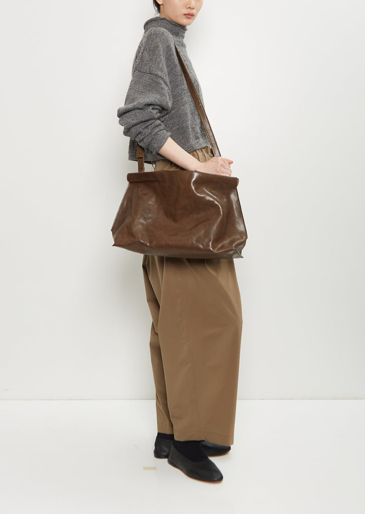 Shopper Bag, Midi — Olive
