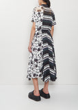 Pattern Mix Fluid Dress