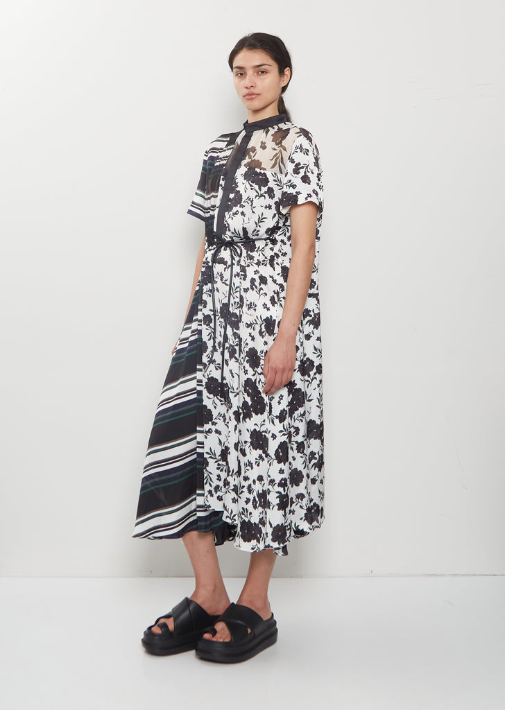 Pattern Mix Fluid Dress