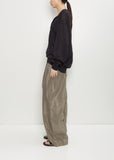 Wool Silk Knit Skipper Long Sleeve