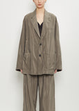Technical Silk Single Breasted Jacket