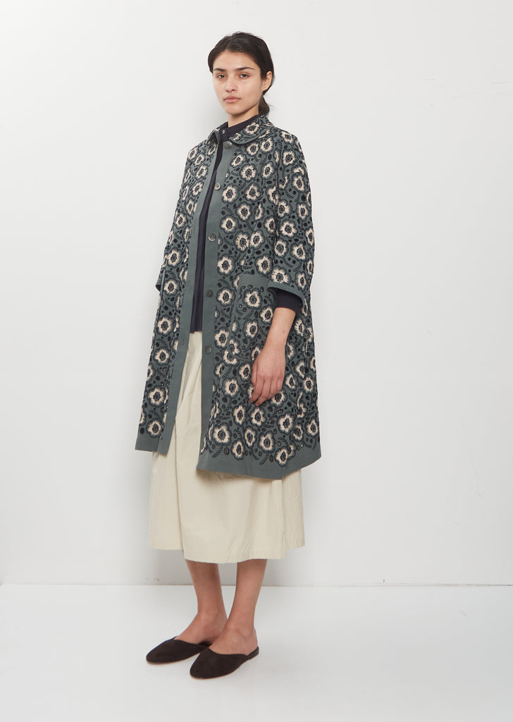 Candy Flower Linen Coat