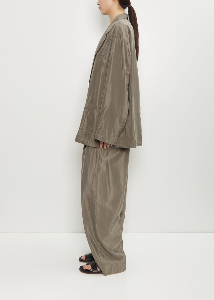 Technical Silk Single Breasted Jacket