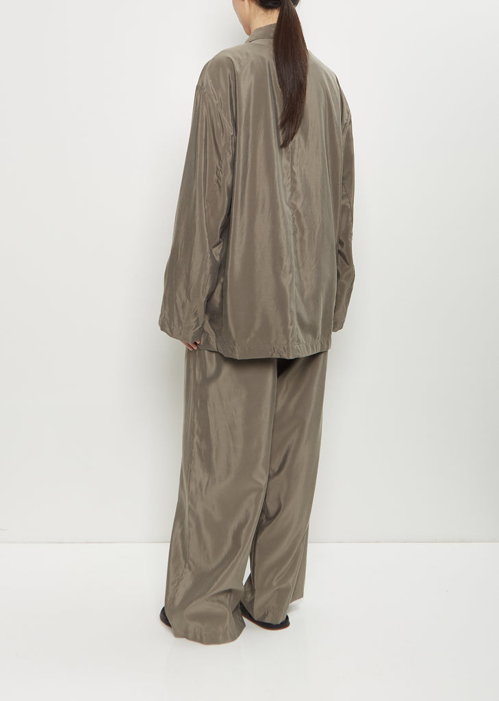 Technical Silk Single Breasted Jacket