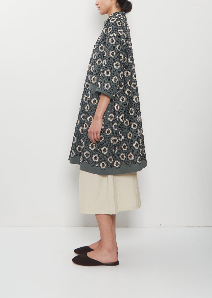 Candy Flower Linen Coat