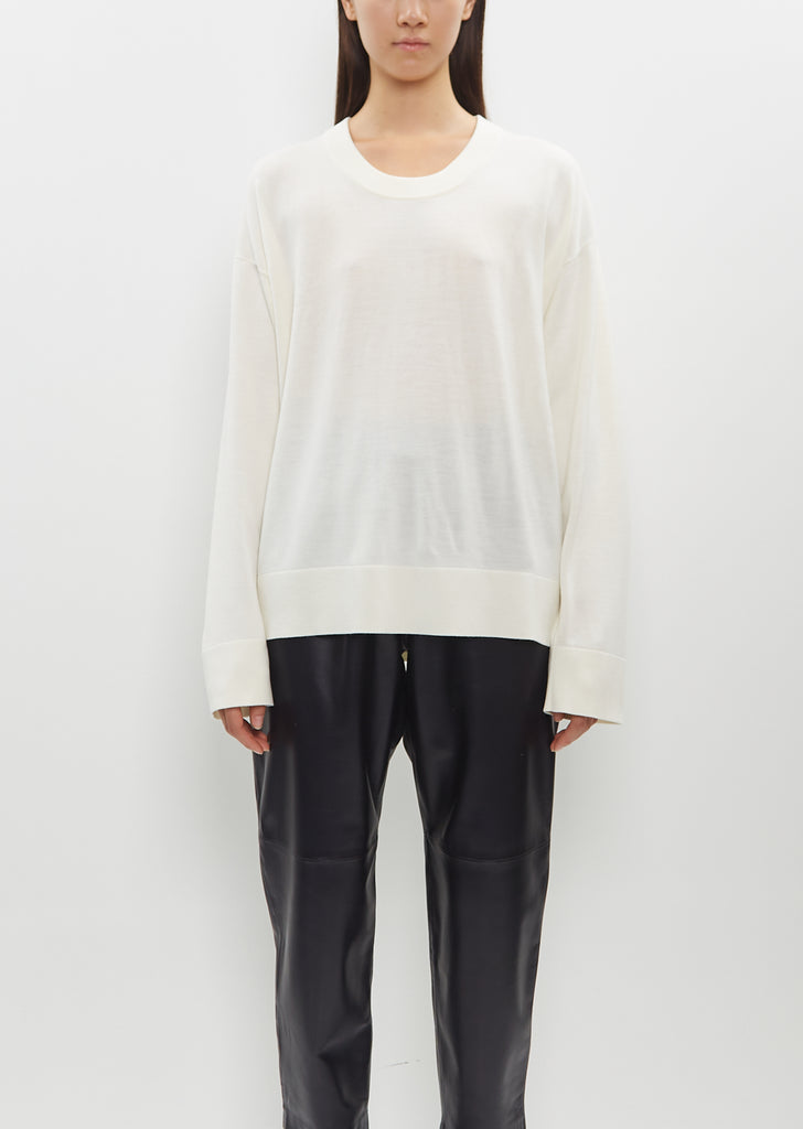 Ren Merino Wool Sweater — Cream