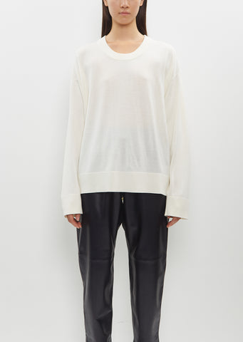 Ren Merino Wool Sweater — Cream