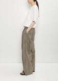 Technical Silk Wide Easy Trousers