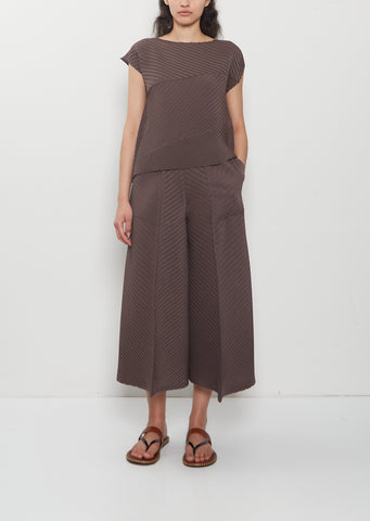 Plaster Pleats Solid Pants