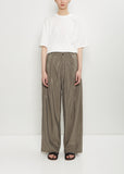 Technical Silk Wide Easy Trousers