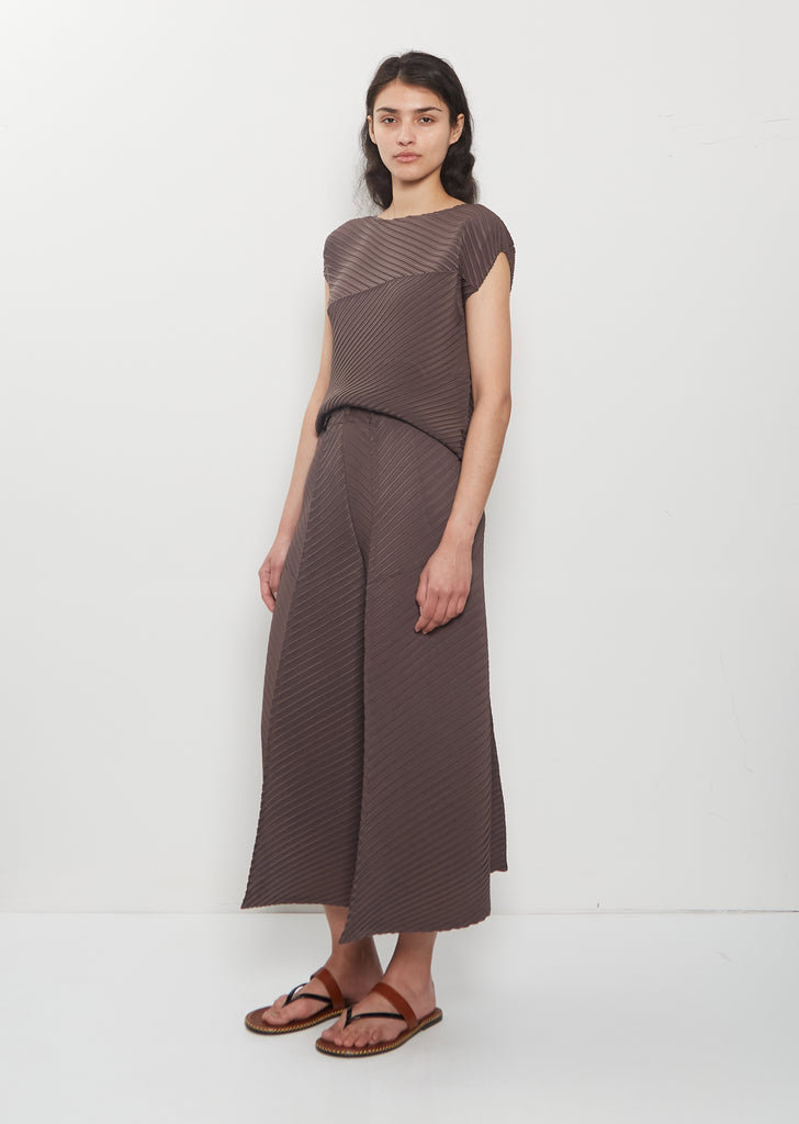 Plaster Pleats Solid Pants