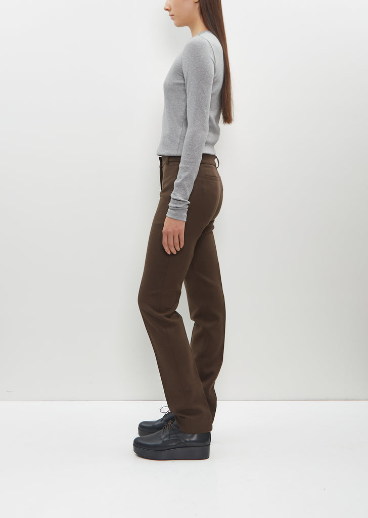 Low-Waist Slim Trousers