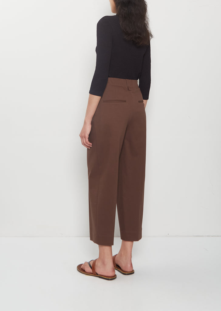 Simple Ensemble Cotton Pants — Dark Brown