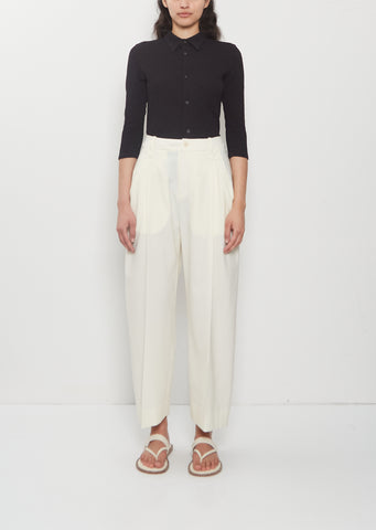 Belted Wool Pants