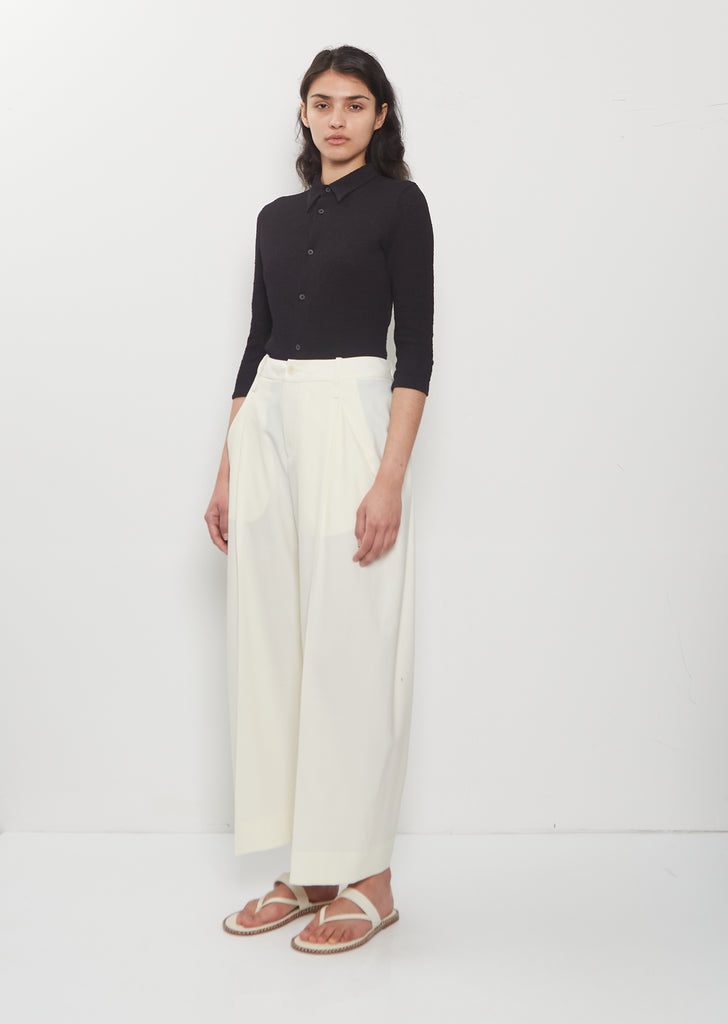 Belted Wool Pants