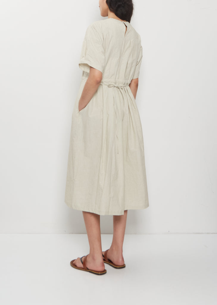 Sock Knit Detail Cotton Dress