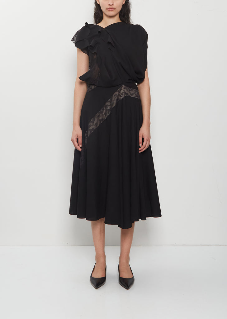 Raschel Lace Drape Dress La Garonne Raschel Lace Drape Dress La Garonne