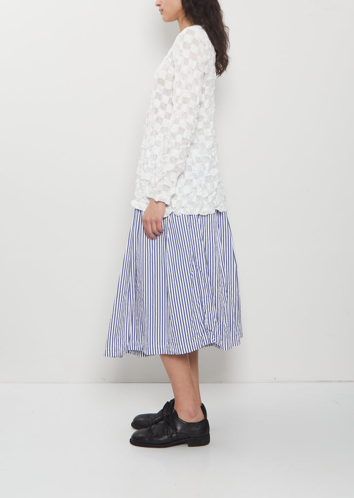 Raschel Check Lace Top