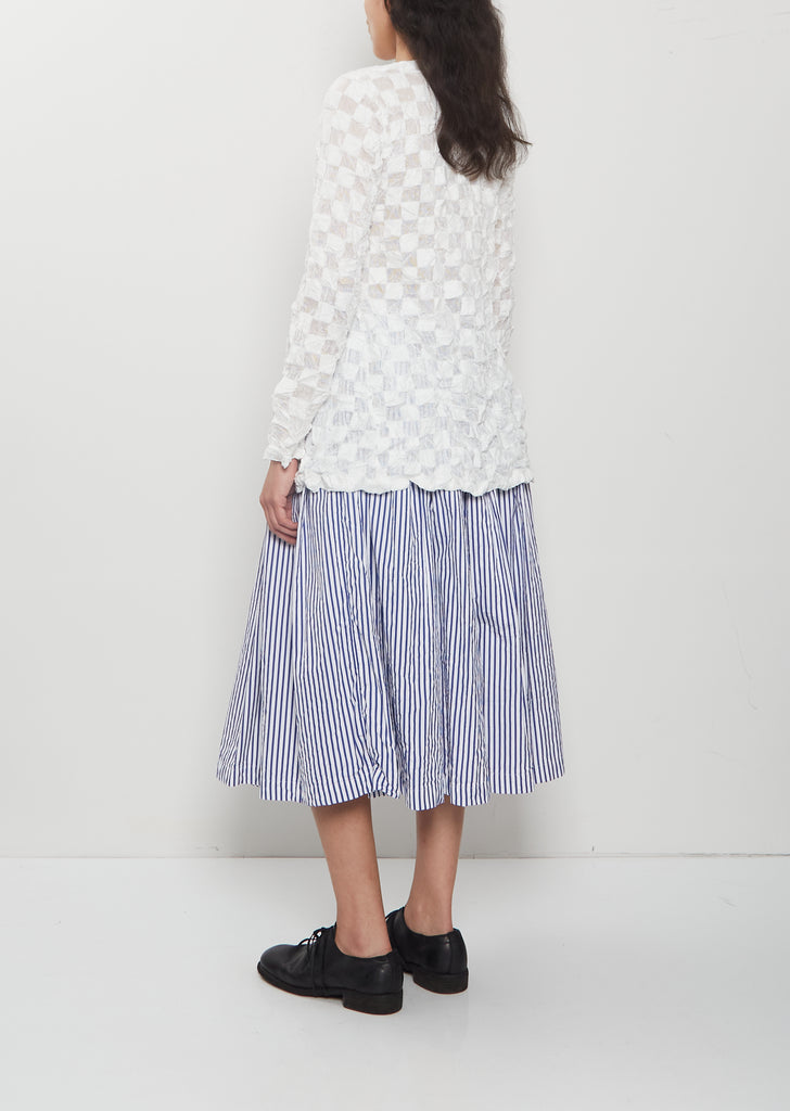 Raschel Check Lace Top