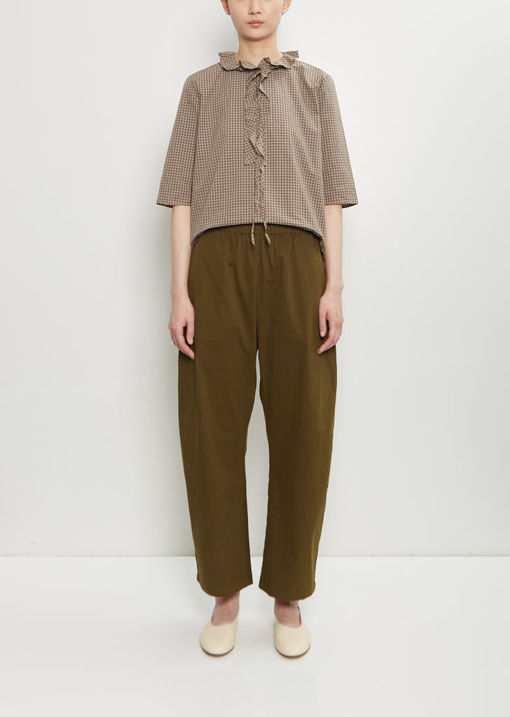 Soft Cotton Pull On Pant — Forest