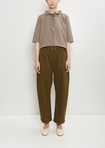 Soft Cotton Pull On Pant — Forest