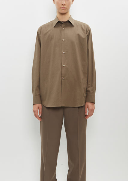 トップス AURALEE 24SS WASHED FINX TWILL SHIRT AURALEE) WASHED FINX TWILL BIG SHIRT (A24AS02TN) | AURALEE