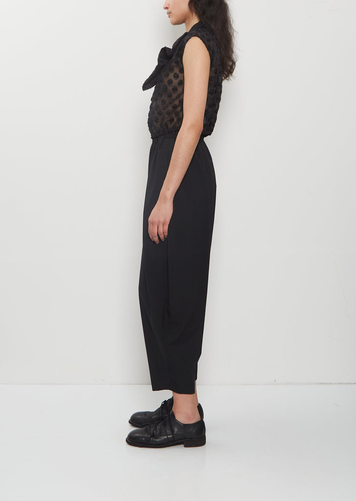 Polka Dot Jacquard Georgette Blouse