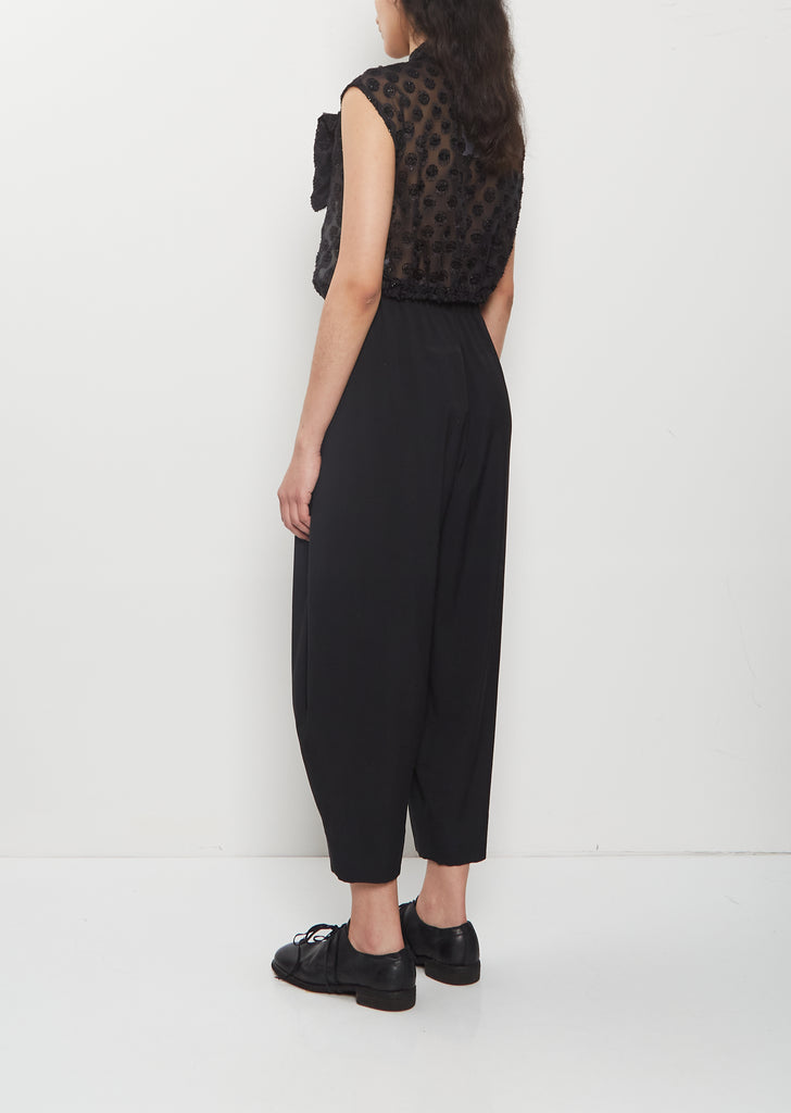 Polka Dot Jacquard Georgette Blouse